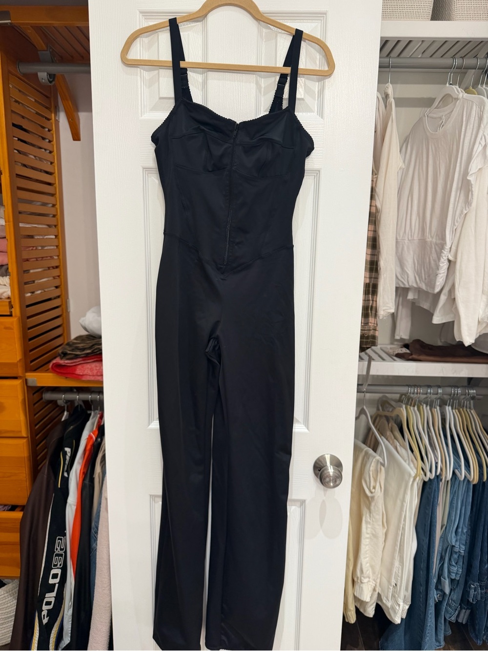 Skims catsuit pin up Black polyester & elastane jumpsuit in a L